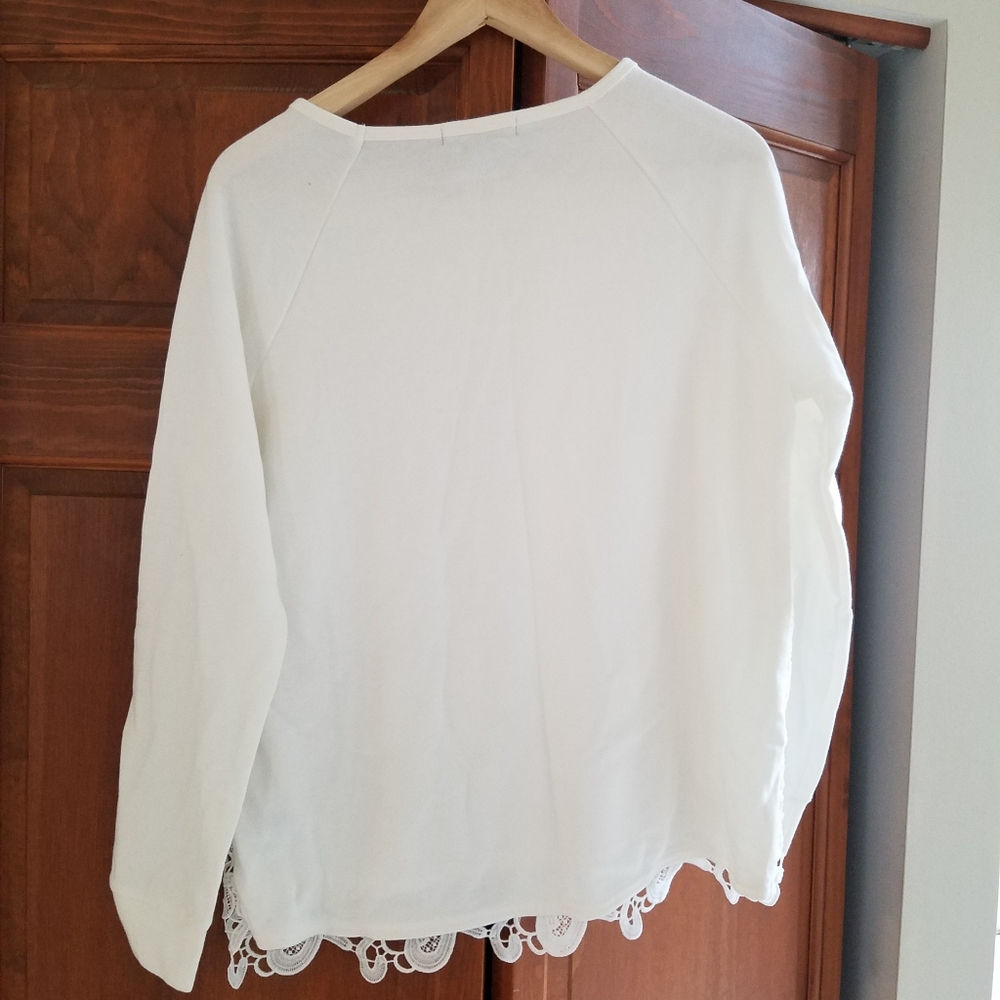 Adriana Papell Lace Sweater